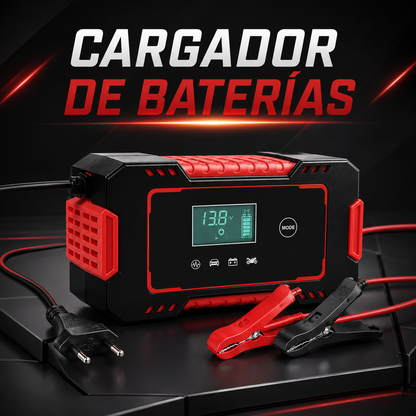 Cargador y Reparador de Baterías Universal 12V (Auto, Moto, Etc)