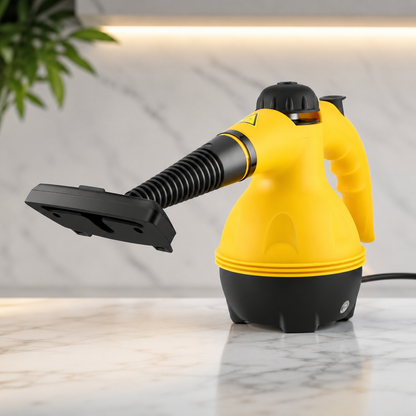 Limpiador de Vapor a Presion Portátil 1000w Amarillo