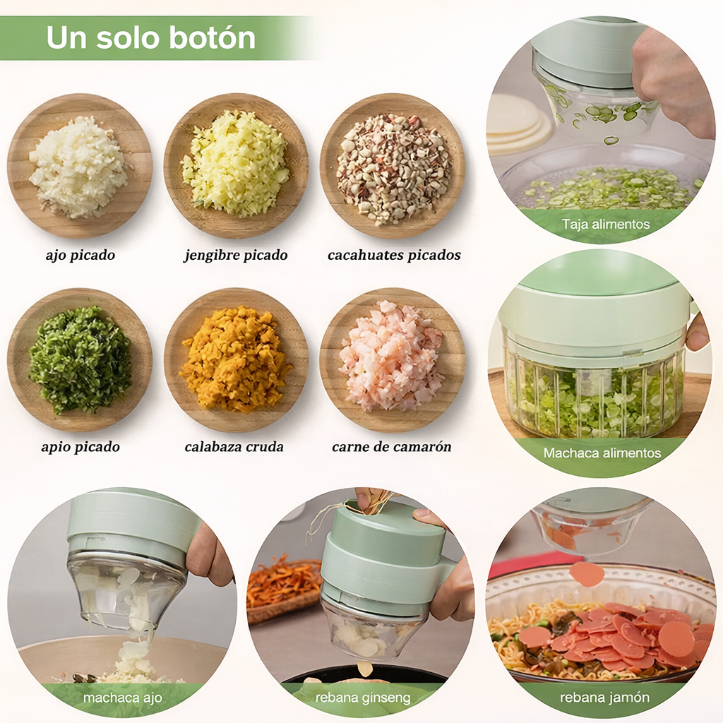 Cortador de verduras electrico Multifuncional