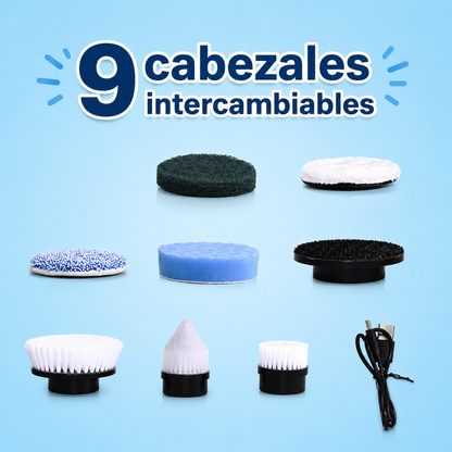 Cepillo Eléctrico De Limpieza 9 en 1